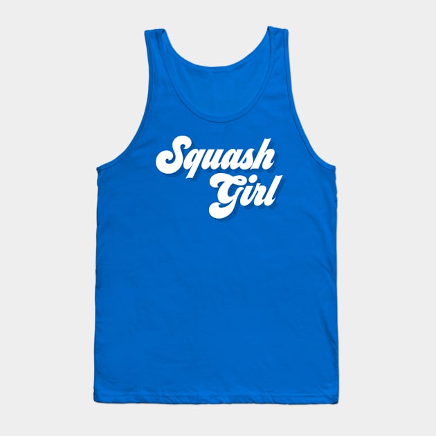Squash Girl White Tank Top by Sloop